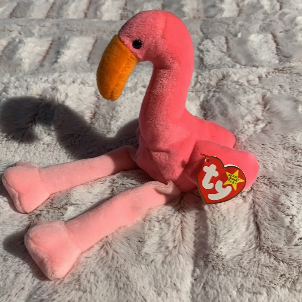 TY baby pink flamingo!